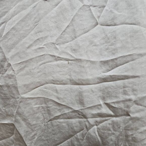 Carmen Marc Valvo Taupe Long Sleeve V-Neck Blouse Women’s Medium - Picture 5 of 8